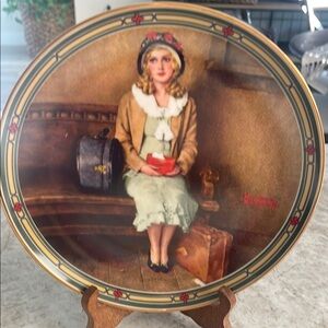 Knowles Norman Rockwell collectable plate.